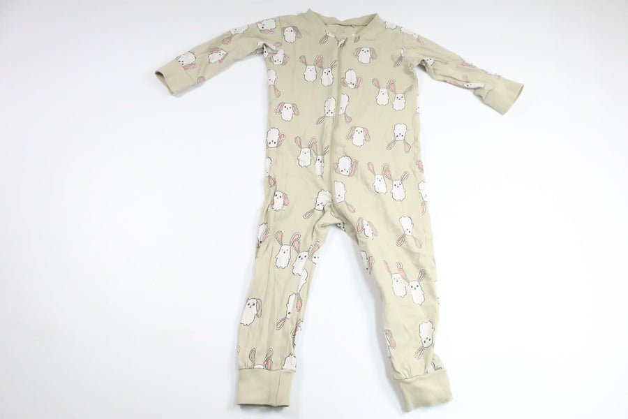 Pyjamas med kaniner från Lindex - Storlek 92 - Grön