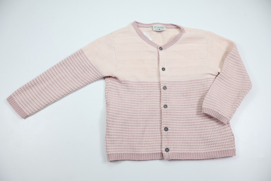 Stickad kofta från Fixoni - Storlek 86/92 - Rosa