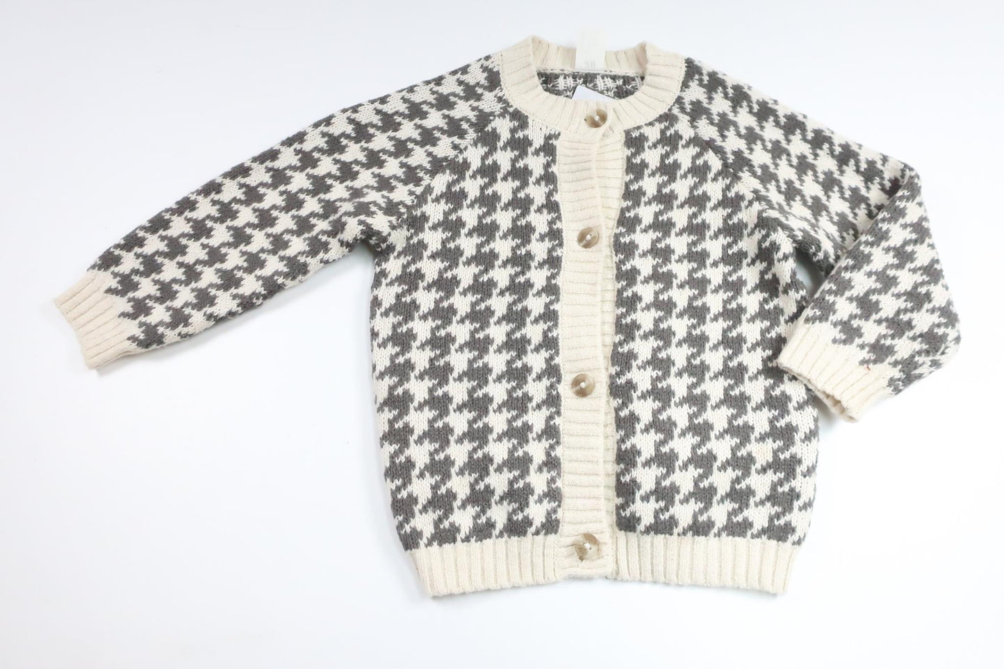 Stickad kofta från H&M - Storlek 86 - Grå