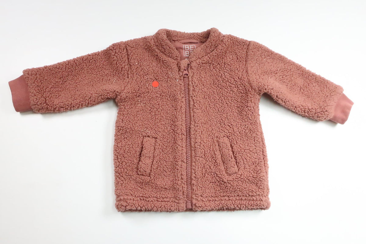 Jacka i teddy från BEBE - Storlek 70 - Rosa