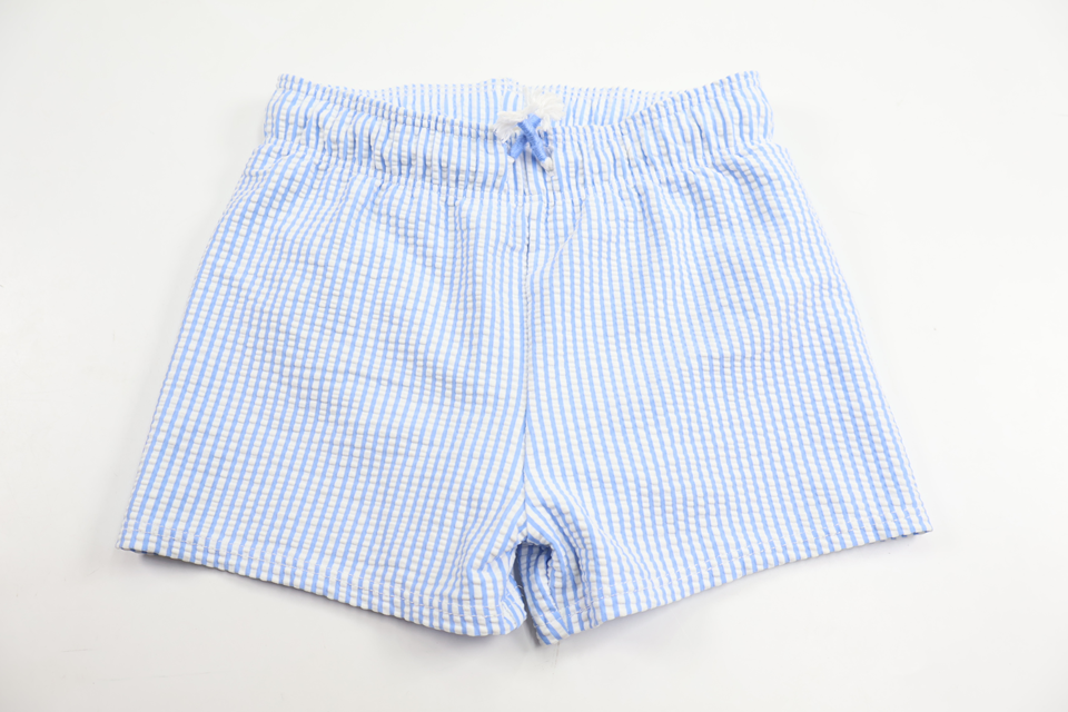 Randiga badshorts från H&M - Storlek 74/80 - Blå