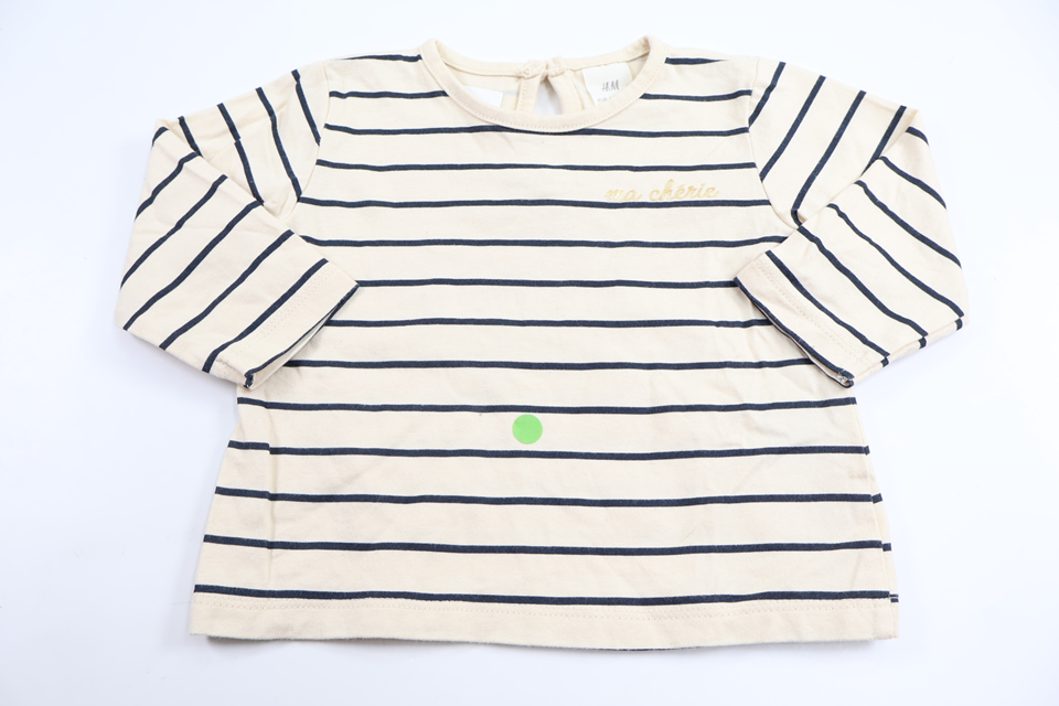 Randig tröja från H&M - Storlek 68 - Benvit