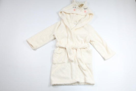 Morgonrock/Badrock från H&M - Storlek 98/104 - Benvit