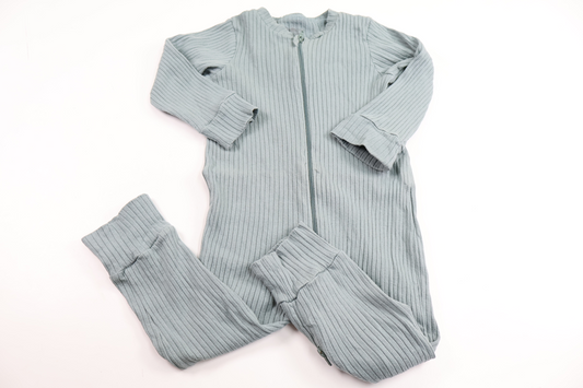 Ribbad pyjamas från Tiny One - Storlek 80 - Blå