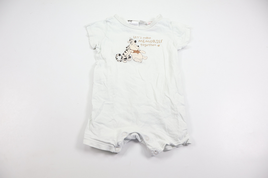 Pyjamas med Nalle Puh från H&M - Storlek 68 - Vit