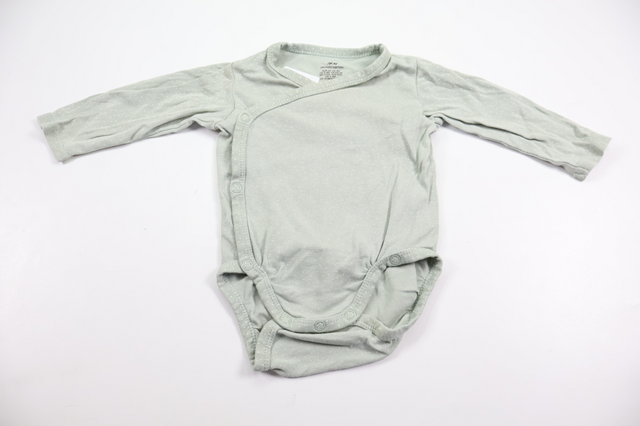 Prickig omlottbody från H&M - Storlek 62 - Grön