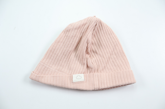 Ribbad mössa från H&M - Storlek 62 - Rosa