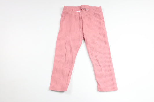 Ribbade byxor från H&M - Storlek 74/80 - Rosa