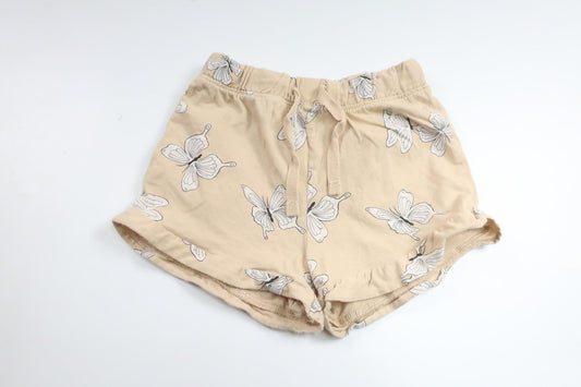Shorts med fjärilar från H&M - Storlek 80 - Beige