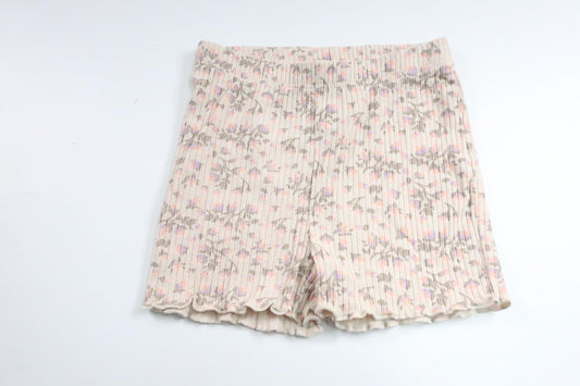 Ribbade blommiga shorts från Sweetie - Storlek 80 - Beige