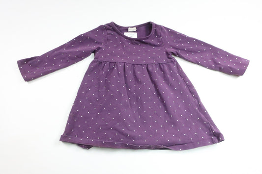 Prickig klänning från H&M - Storlek 86 - Lila