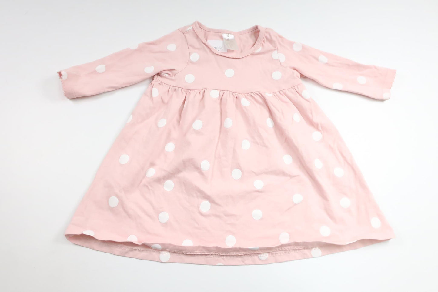 Prickig klänning från H&M - Storlek 86 - Rosa