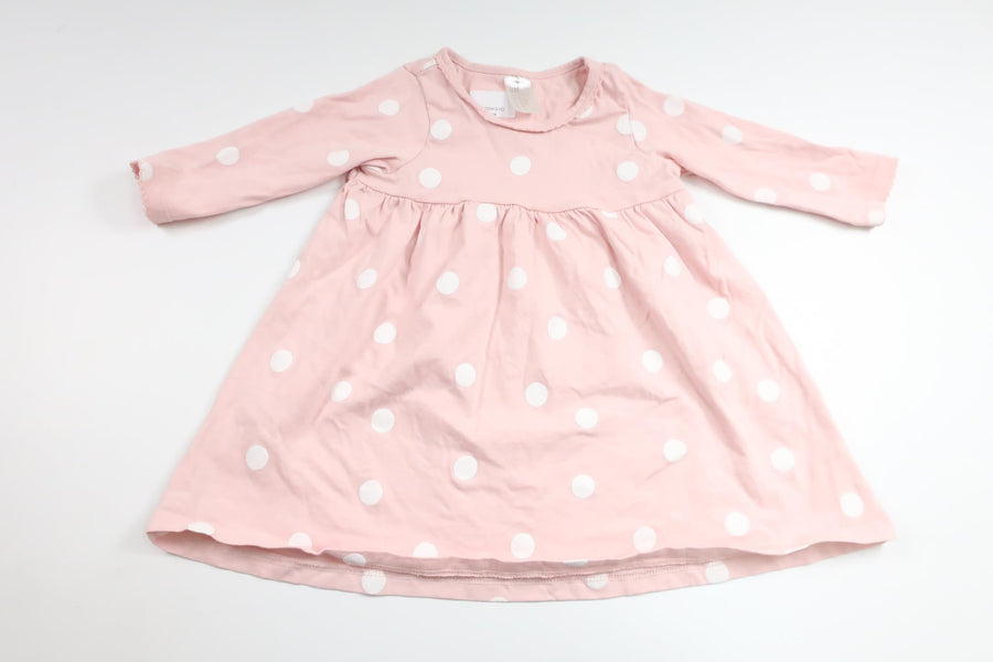 Prickig klänning från H&M - Storlek 86 - Rosa