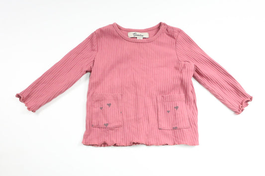 Ribbad tröja från Sweetie - Storlek 74 - Rosa