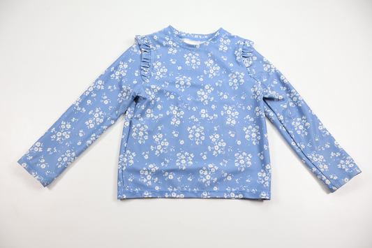UV-tröja med blommor från H&M - Storlek 86/92 - Blå