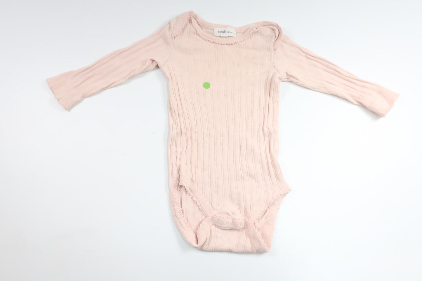 Ribbad body från Newbie - Storlek 68 - Rosa