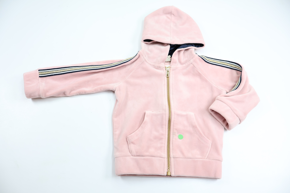 Munkjacka i velour från Uniq Baby - Storlek 80 - Rosa