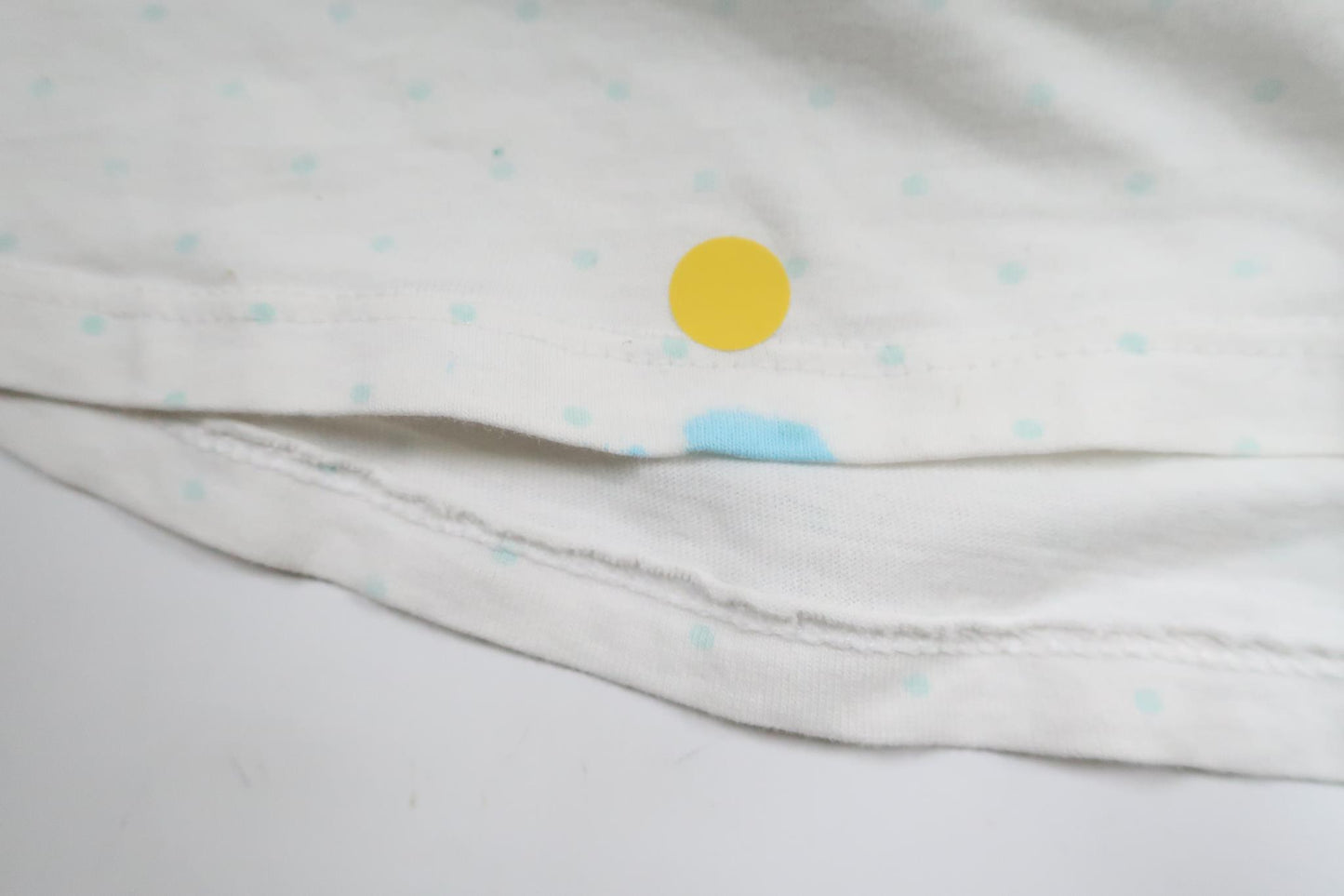 Tvådelad pyjamas med flamingo från H&M - Storlek 122/128 - Vit