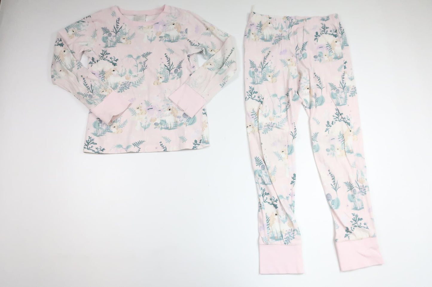 Tvådelad pyjamas från Kappahl - Storlek 122/128 - Rosa