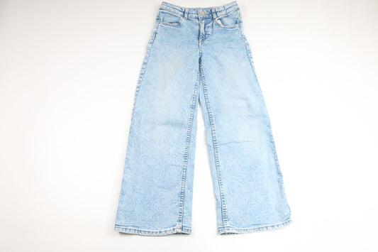 Breda jeansbyxor från H&M - Storlek 128 - Denim