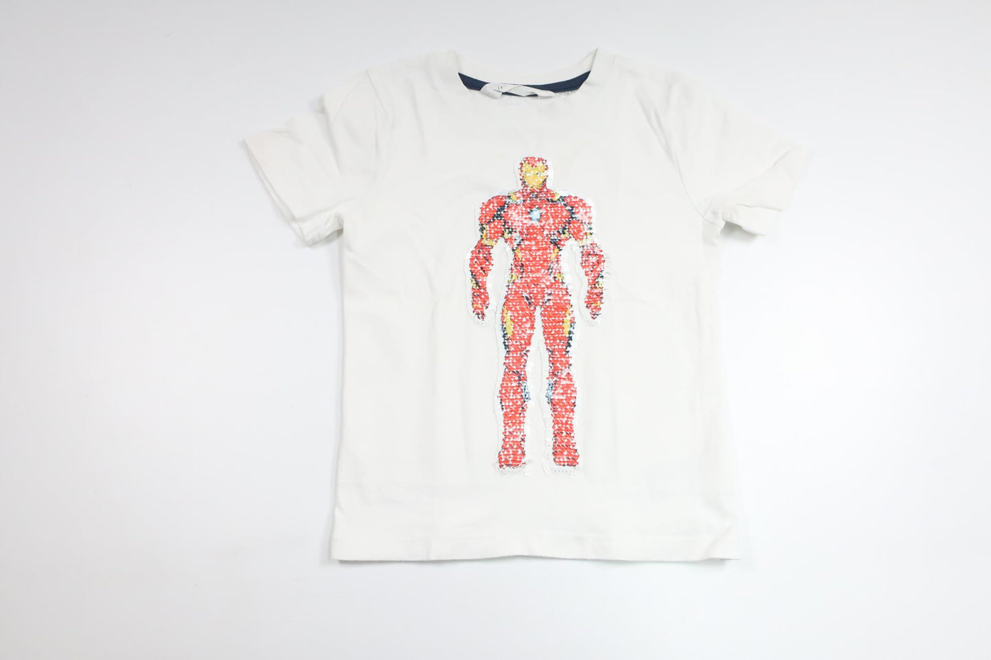 Tröja med vändbara paljetter från H&M - Storlek 104 - Vit