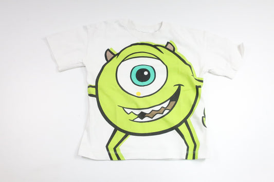 T-shirt med Monsters Inc. från H&M - Storlek 98/104 - Vit