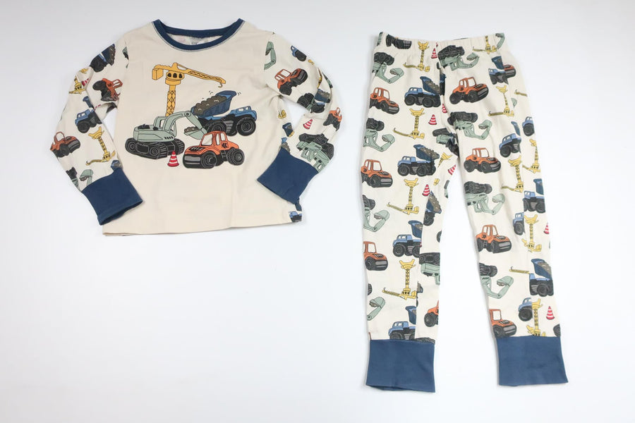 Tvådelad pyjamas från Kappahl - Storlek 98/104 - Benvit