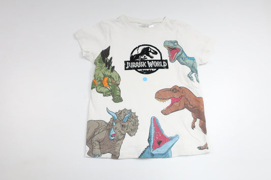 T-shirt från Jurassic World - Storlek 98/104 - Vit