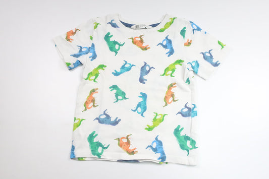 T-shirt från H&M - Storlek 98/104 - Vit