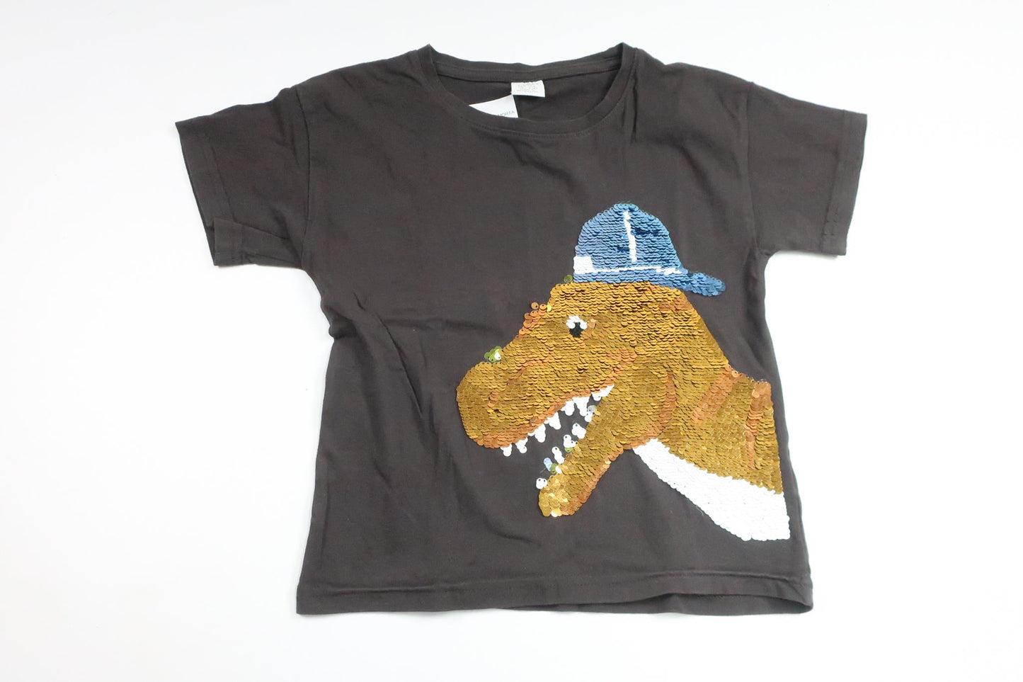 Tröja med vändbara paljetter från Lindex - Storlek 104 - Grå