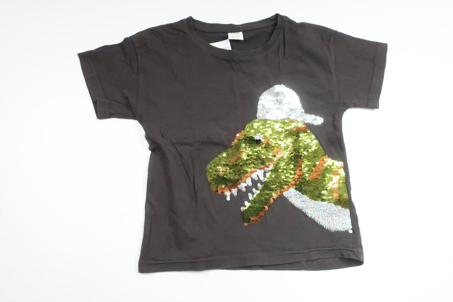 Tröja med vändbara paljetter från Lindex - Storlek 104 - Grå