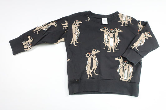 Sweatshirt från Lindex - Storlek 104 - Svart