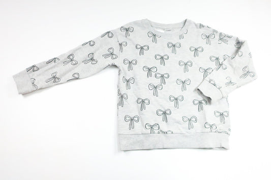 Sweatshirt med rosetter från Lindex - Storlek 128 - Grå