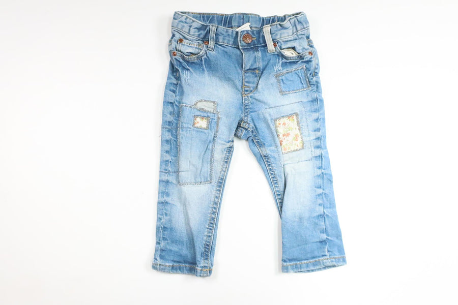 Jeansbyxor från H&M - Storlek 74 - Denim