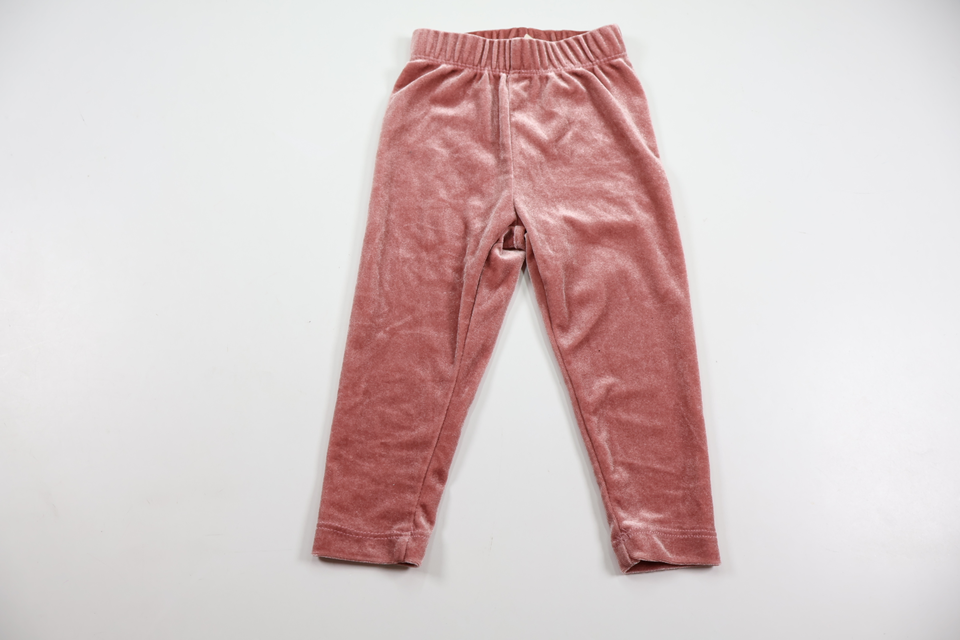 Byxor i velour från Uniq Baby - Storlek 74 - Rosa