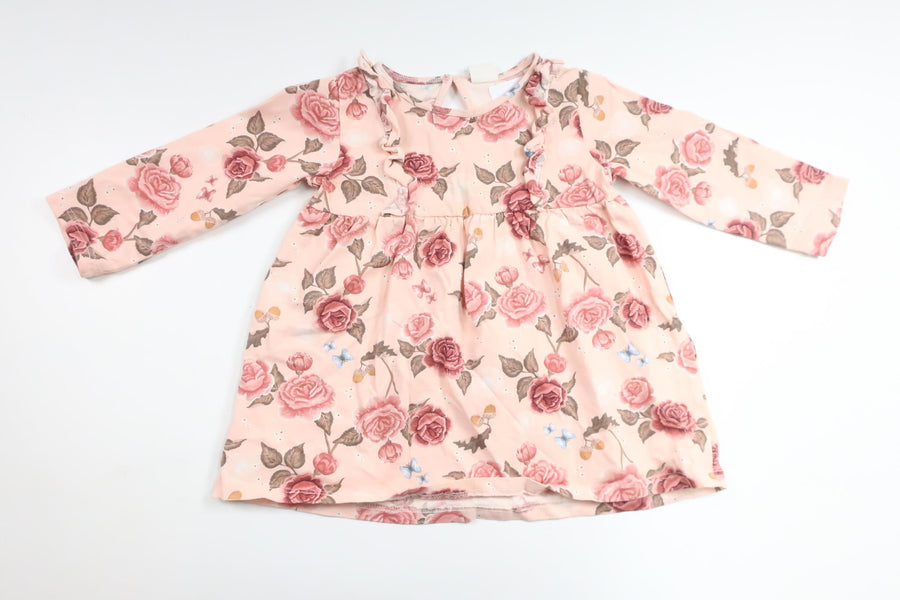 Blommig klänning från H&M - Storlek 80 - Rosa