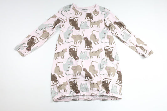 Klänning med katter från Ellos - Storlek 110/116 - Rosa