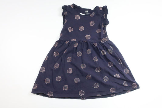 Klänning från H&M - Storlek 98/104 - Marinblå