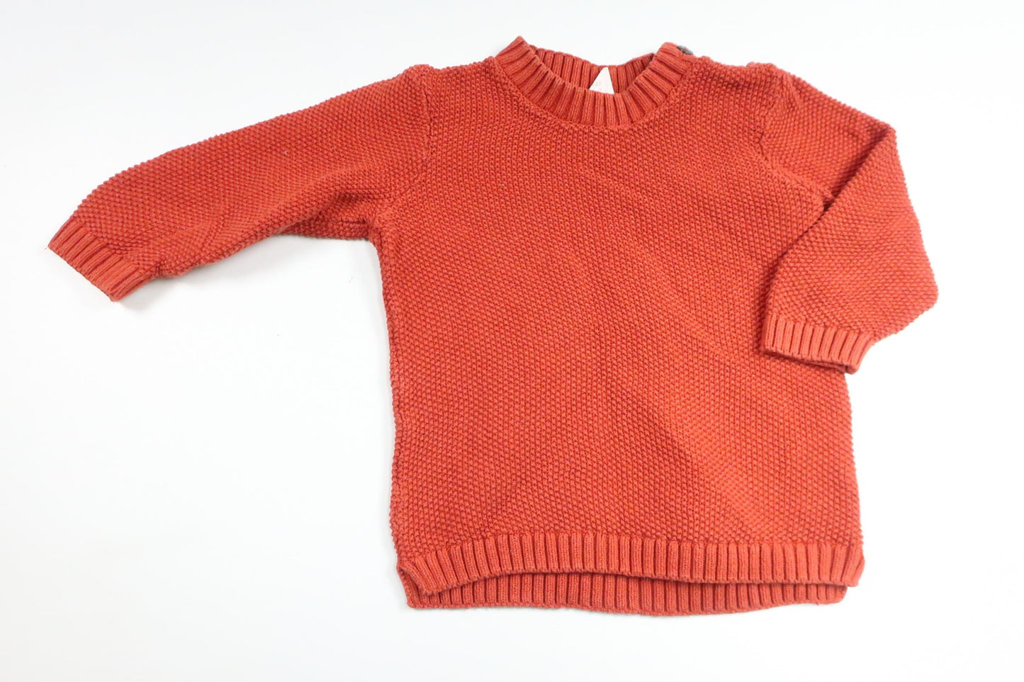 Stickad tröja från H&M - Storlek 86 - Orange