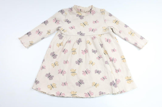 Klänning med fjärilar från Sweetie - Storlek 80 - Benvit