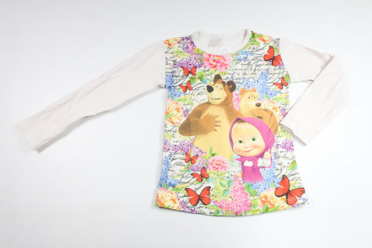 Tröja med Masha och Björnen från Okänt - Storlek 110/116 - Multi