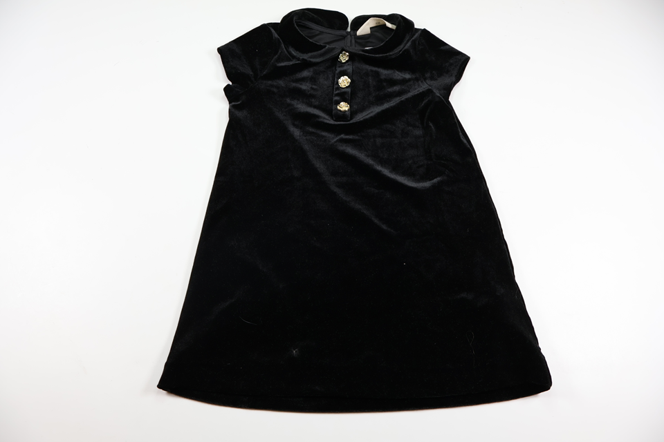 Klänning i velour från H&M - Storlek 110 - Svart