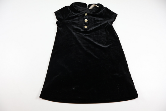 Klänning i velour från H&M - Storlek 110 - Svart