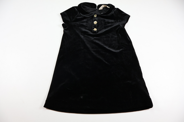 Klänning i velour från H&M - Storlek 110 - Svart