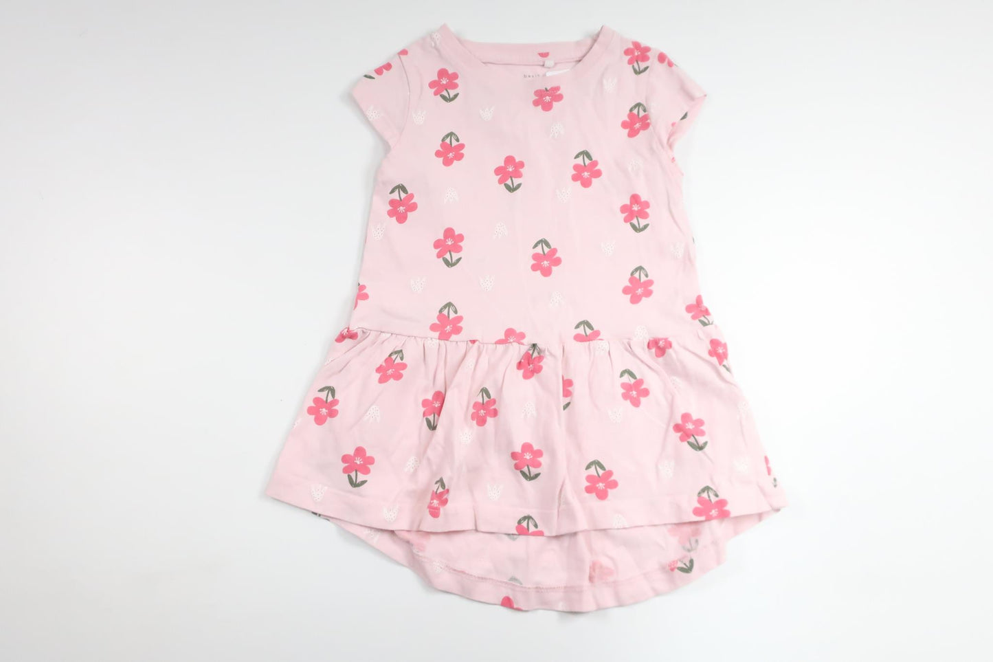 Blommig klänning från Name It - Storlek 86 - Rosa