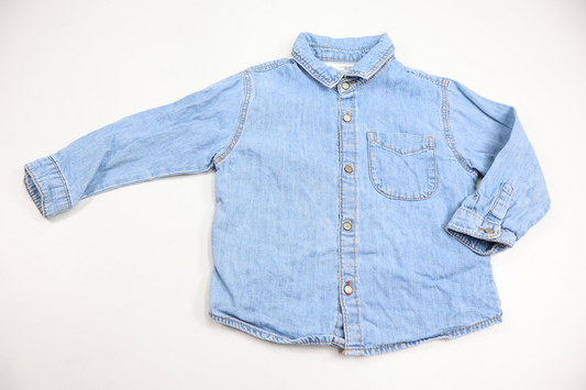 Jeansskjorta från Zara - Storlek 92 - Denim