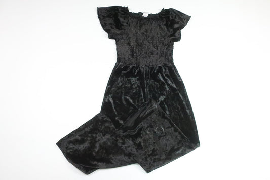 Jumpsuit i velour från Lindex - Storlek 122 - Svart