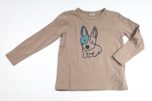 Tröja med hund från PompdeLux - Storlek 104 - Beige