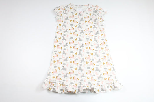 Nattlinne med enhörningar från Okänt - Storlek 110/116 - Vit