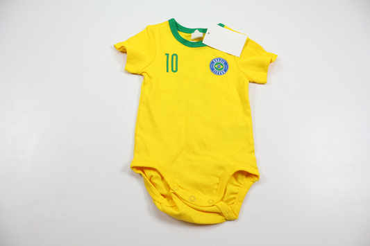 Body "Brasilien" från H&M - Storlek 68 - Gul